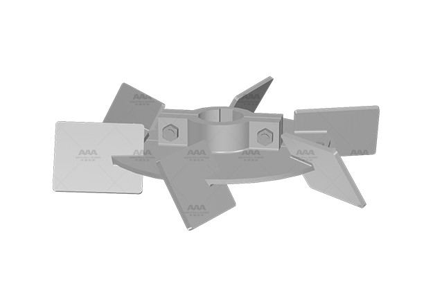 inclined-blade-disc-turbine-impeller